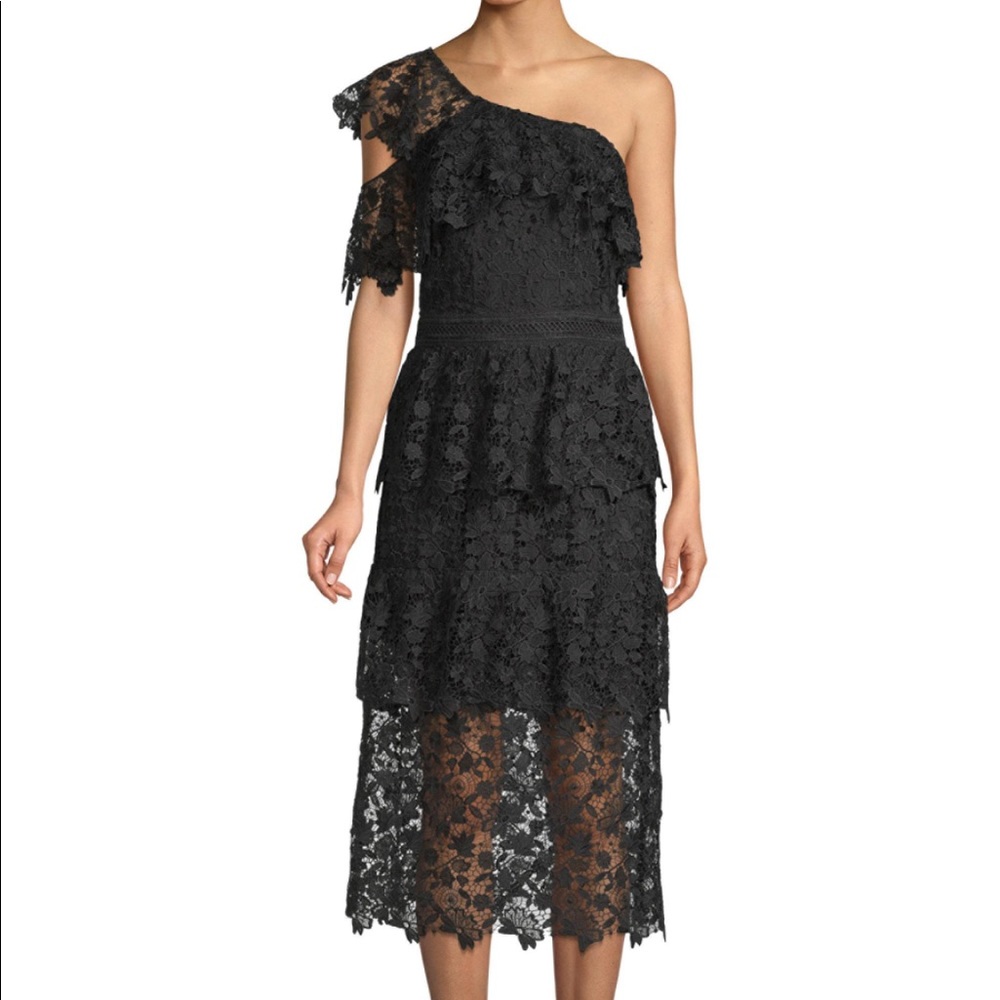 [NWT] Beautiful Joie Black Lace Midi Dress